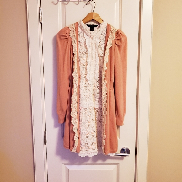 💚2 for 30$🩵 Ivory Crochet Dress - Picture 6 of 7